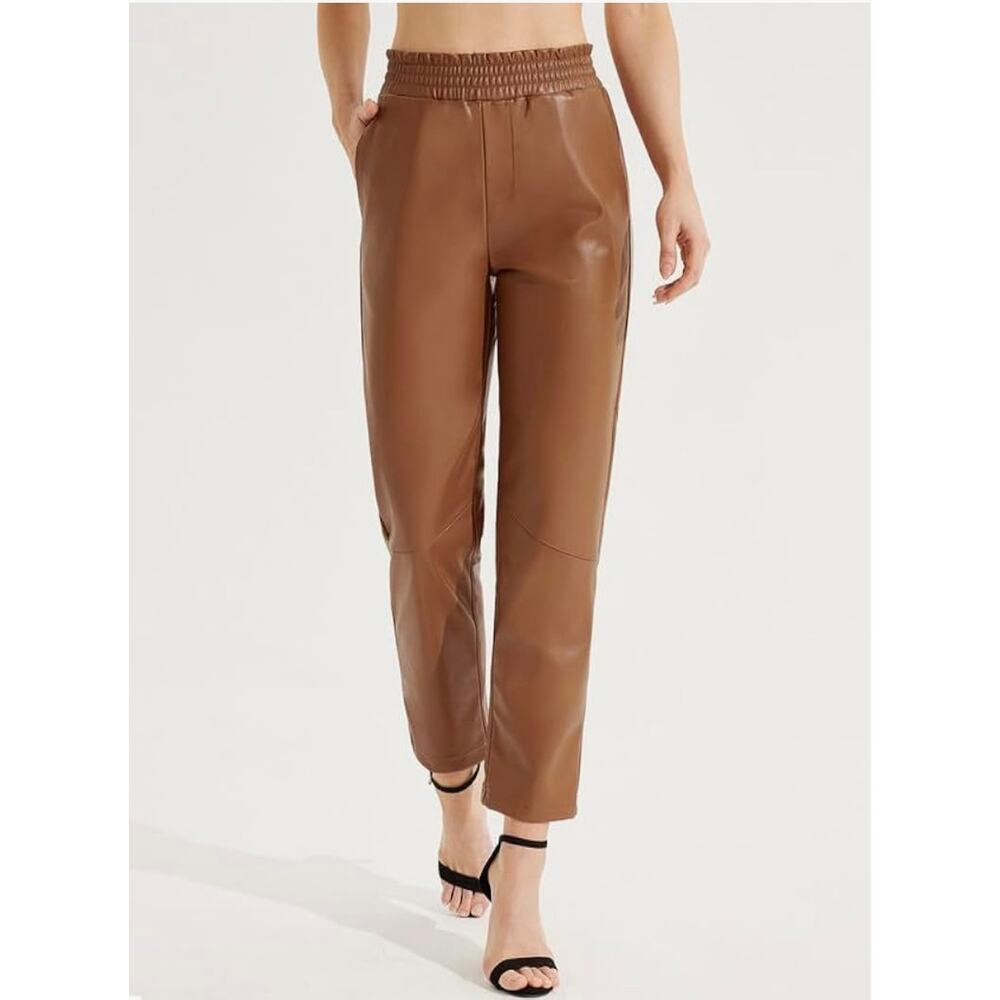 VQW FAUX Leather Joggers Size M